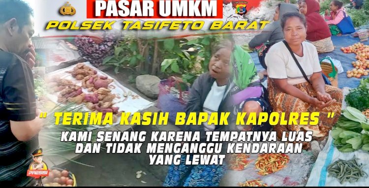 Berangkat dari Jumat Curhat, Polres Belu Hadirkan Pasar UMKM Atasi Permasalahan Pasar Halilulik yang Puluhan Tahun tidak Menemui Solusi