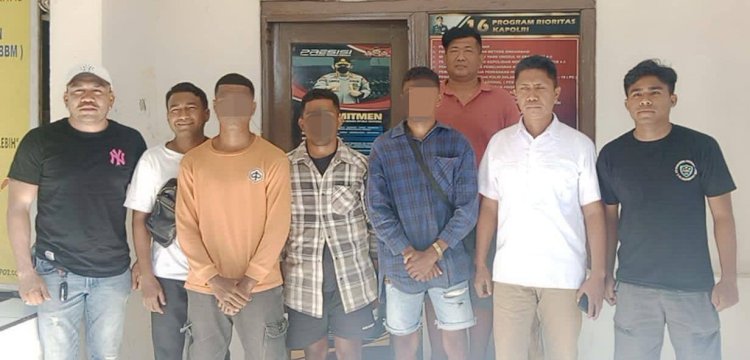 Bawa Serta Tembaga Hasil Curian, Tiga Pelintas Batas Ilegal Asal Timor Leste Di Amankan Aparat Polres Belu