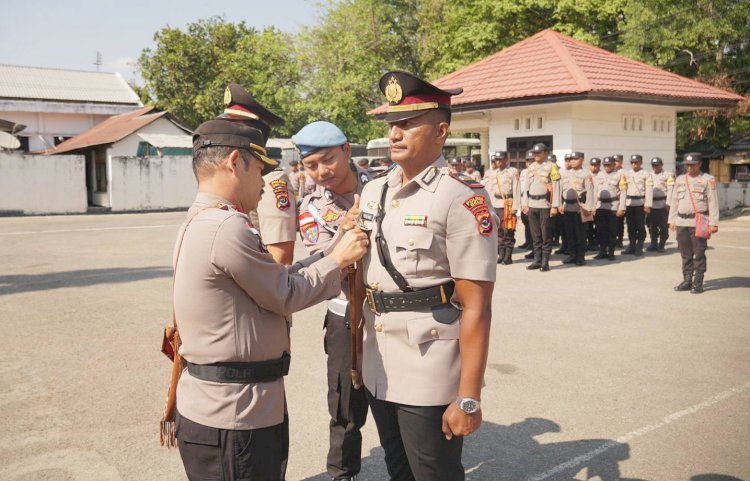 Rotasi Jabatan, Kapolres Belu AKBP Richo N.D Simanjuntak Pimpin Serah Terima Jabatan Kasat Lantas