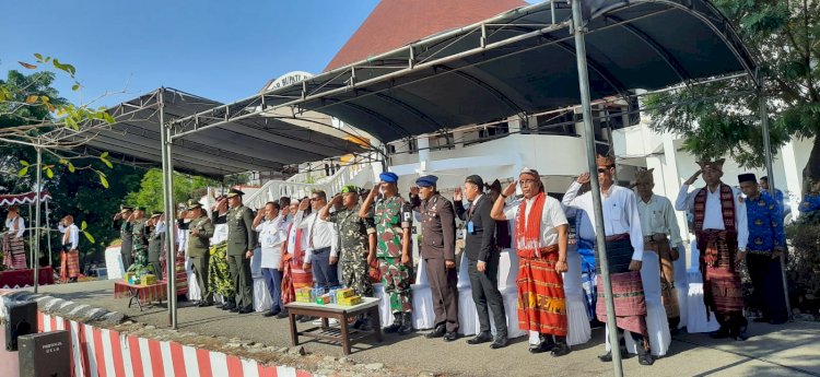 Peringatan Sumpah Pemuda ke 95 Tahun 2023, Wakapolres Belu Hadiri Upacara di Kantor Bupati