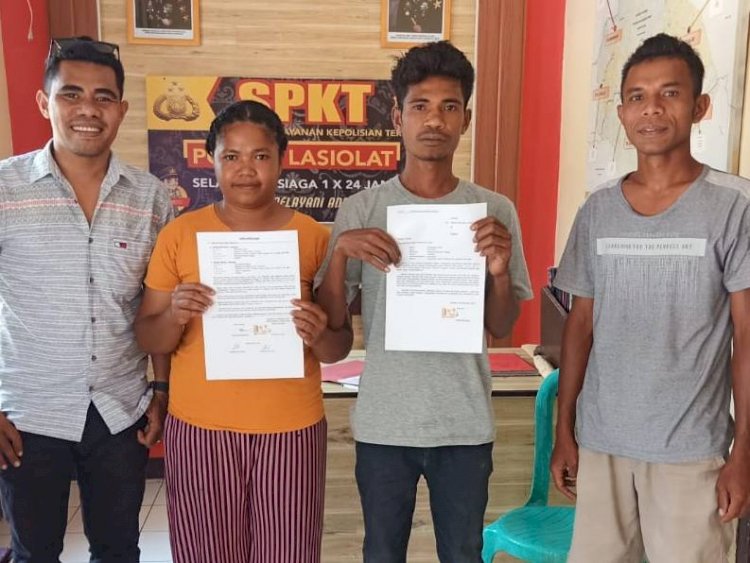 Kedepankan Restorative Justice, Polsek Lasiolat Mediasi Kasus Suami Pukul Istri di Desa Fatulotu