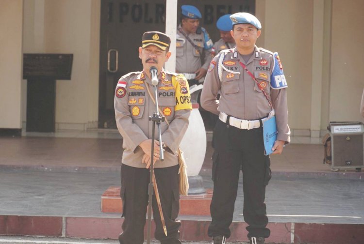 Wujudkan Pemilu yang Damai, Kapolres Belu Ingatkan Anggota Wajib Tahu Perkembangan Situasi Politik dan Junjung Tinggi Netralitas