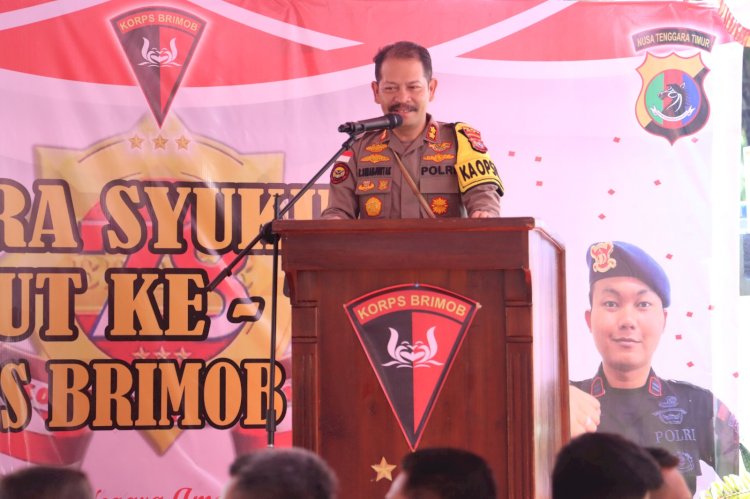 Syukuran HUT Korps Brimob Polri ke 78, Kapolres Belu Minta Brimob Terus Berikan Pengabdian Terbaik untuk Masyarakat, Bangsa dan Negara