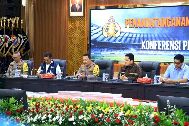 Jadikan Sepak Bola Indonesia Lebih Baik, Polri dan PSSI Sikat Mafia Skor