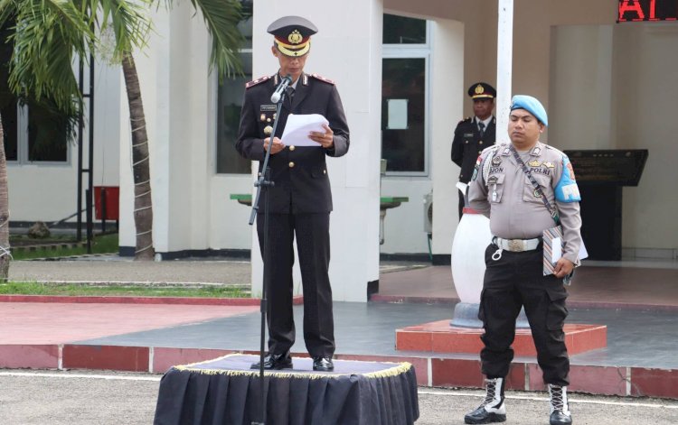 Peringatan Hari Bela Negara ke- 75 Tahun 2023, Wakapolres Belu Ajak Anggota Kobarkan Semangat Bela Negara dan Cinta Tanah Air