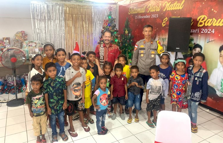 Penuh Sukacita, Kapolres Belu, AKBP Richo N.D Simanjuntak Rayakan Natal Bersama Warga Perbatasan