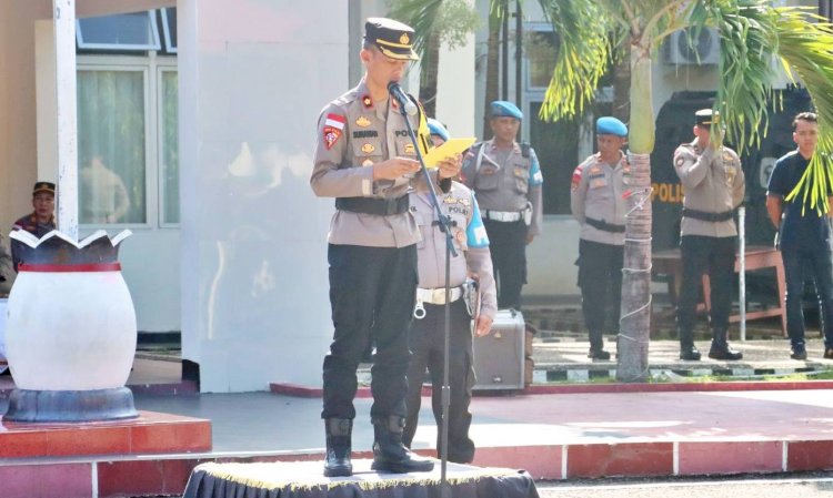 Antisipasi Secara Dini Bencana Alam di Tahun 2024, Polres Belu Laksanakan Apel Gelar Pasukan Kesiapan Hadapi Bencana Alam