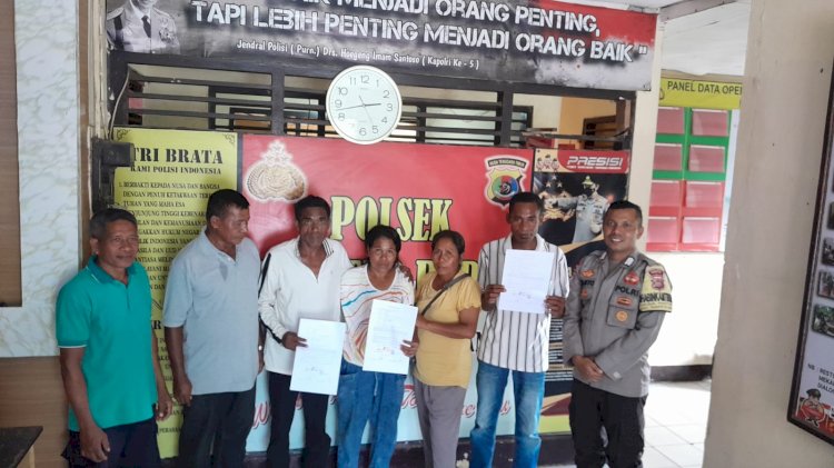 Damaikan Warga Binaannya, Bhabinkamtibmas Naitimu Polres Belu Minta Pasutri ini Rukun dalam Membina Rumah Tangga