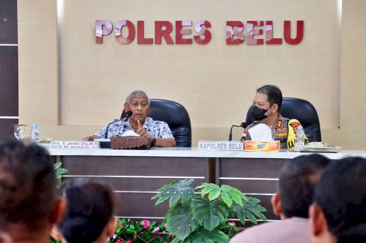 Kapolres Belu Terima Kunjungan Kerja Reses Anggota Komisi III DPR RI