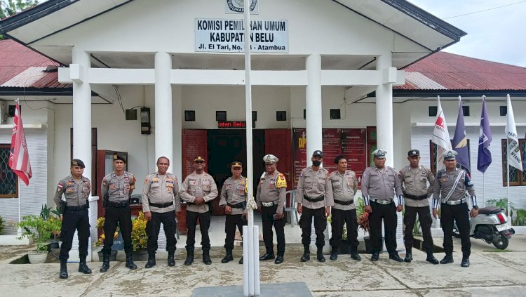 Terus Bergerak Wujudkan Pemilu yang Aman, Satgas Preventif dan Kamseltibcar Lantas OMB Polres Belu Bersinergi Menggelar Patroli di Titik-titik ini