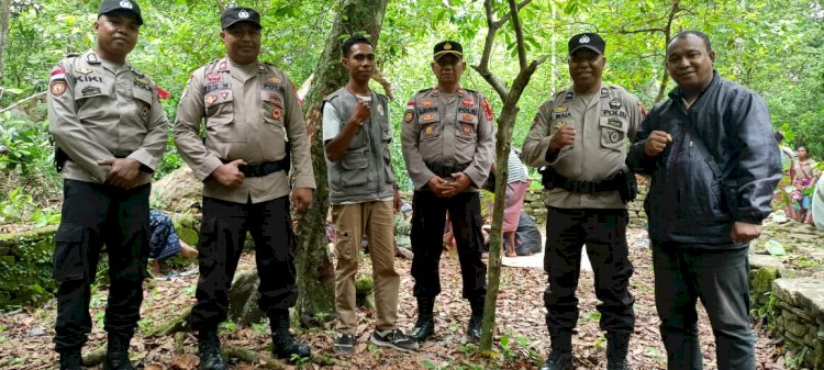 Turun ke Hutan Alas Lulik Turmutu, Polsek Raimanuk Amankan Kampanye Tatap Muka Caleg DPRD Belu Partai Golkar