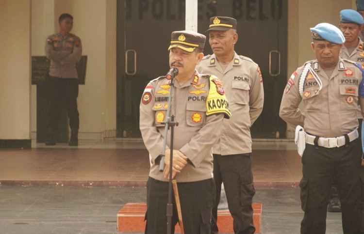 Hitung Hari Jelang Pemilu Serentak 2024, Kapolres Belu Minta Anggota Segera Kenali dan Petakan Lokasi TPS