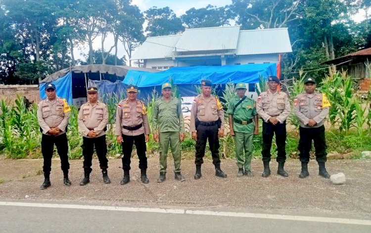 Hari H Coblos, Polres Belu dan Instansi Terkait Turun Penuh Amankan 666 Tempat Pemungutan Suara