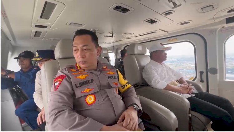 Pastikan Keamanan Arus Balik Lebaran, Kapolri Patroli Udara Jalur Tol