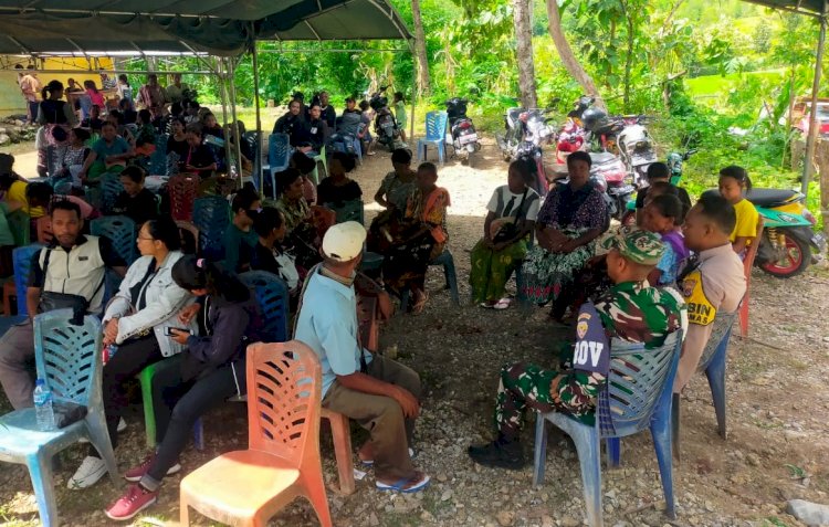 Melayat Warga yang Meninggal Akibat Rabies, Bhabinkamtibmas Polres Belu Imbau Warga Sekitar Waspada dan Jaga Diri dari GHPR