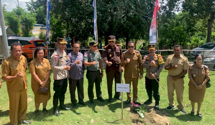 Dukung Program Pemerintah, Kapolres Belu Didampingi Wakapolres Hadiri Acara Gerakan Sinergi Reforma Agraria di Desa Duakoran