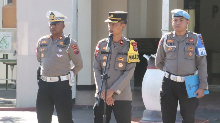 Beri Arahan di Jam Pimpinan, Wakapolres Belu, KOMPOL I Putu Surawan Sebut Pelanggaran Bukan Semata Niat Tapi Karena Ada Kesempatan