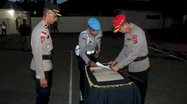 Selama Sebulan Penuh, Satu Peleton Siswa Diktukba Polri Gelombang I T.A. 2024 Gelar Latihan Kerja di Polres Belu