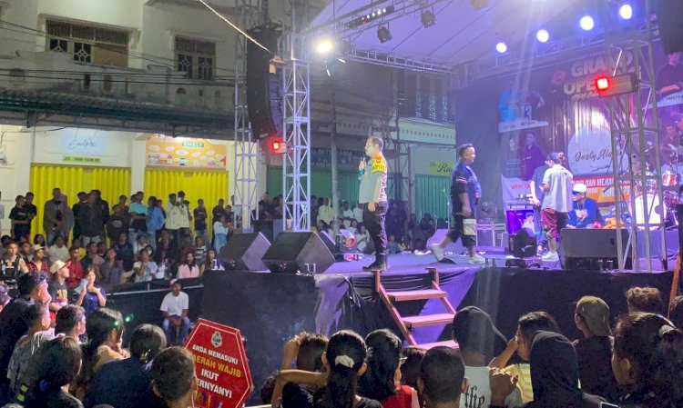 Pengamanan Grand Opening SPC Atambua, Kapolres Belu Imbau Ratusan Penonton Tertib dan Taat Aturan