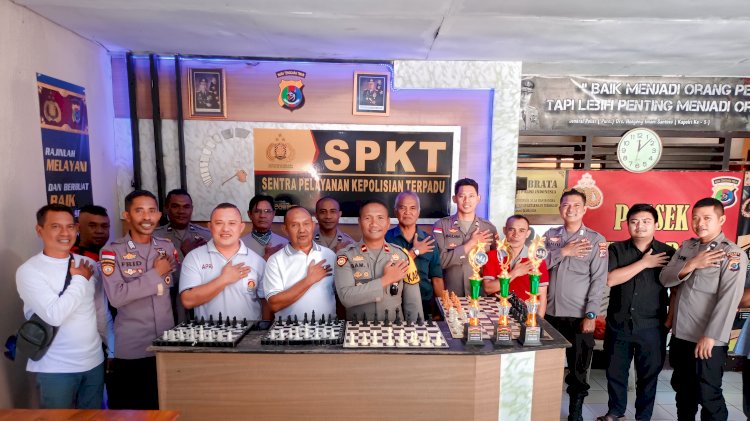 Diikuti Peserta dari 2 Kecamatan, Polsek Tasifeto Barat Gelar Turnamen Catur Kapolsek Cup Semarakan Hari Bhayangkara ke 78