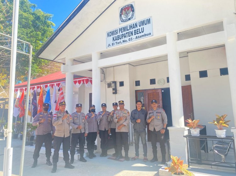Tahapan Penelitian Persyaratan Paslon Dimulai, Satgas OMP Polres Belu Gelar Patroli Sisir Perkotaan dan Kantor Penyelenggara Pemilu