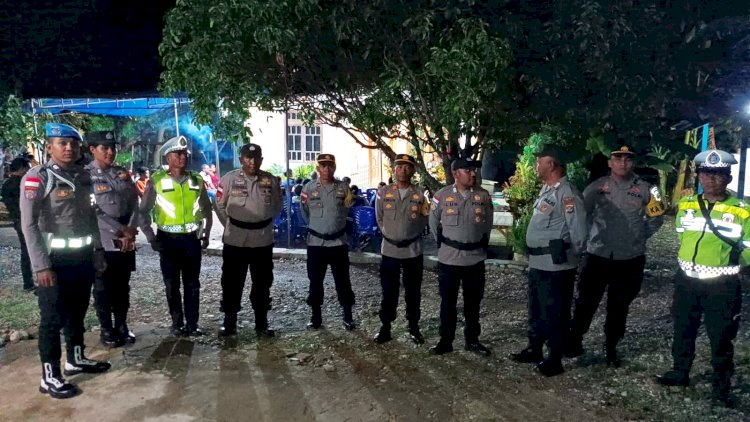 Hari ke 53 Kampanye, Satgas OMP Polres Belu Turun di 10 Titik Dalam Kota Amankan Kampanye Paslon Bupati dan Wakil Bupati Pilkada 2024