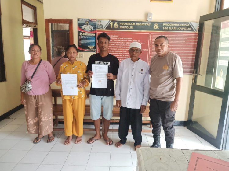 Damai itu Indah, Polsek Kakuluk Mesak Selesaikan Kasus KDRT Secara Restorative Justice