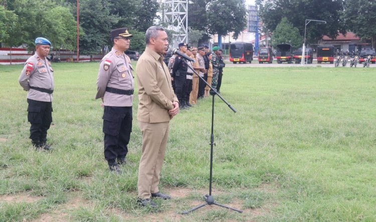 Apresiasi Kesiapsiaagaan Polres Belu, Sekda Belu Imbau Masyarakat Jaga Kamtibmas Jelang Putusan Sengketa Pilkada 2024