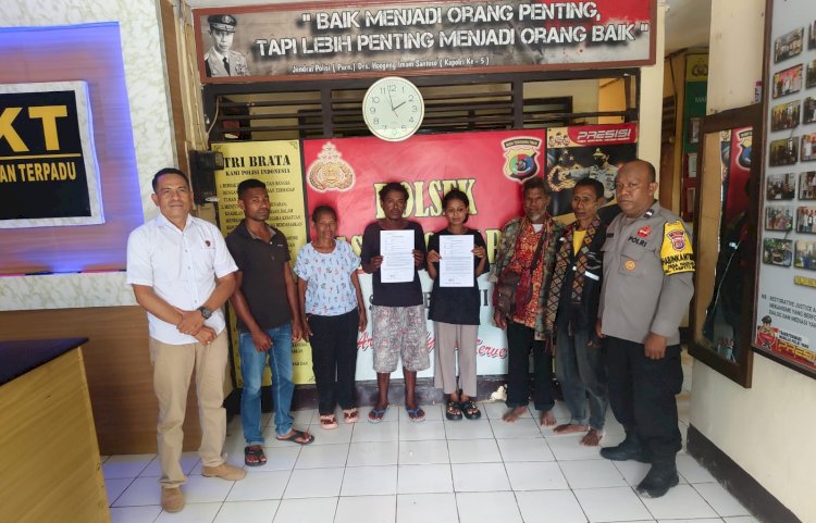 Kedepankan Restorative Justice, Polsek Tasifeto Barat Damaikan Warga desa Naekasa yang Terlibat Penganiayaan
