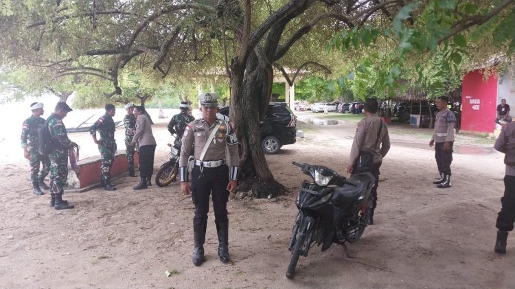 Dari Pura Atambua Nantha Hingga Pantai Pasir Putih, Polres Belu Kawal dan Amankan Upacara Melasti Sambut Nyepi 2025