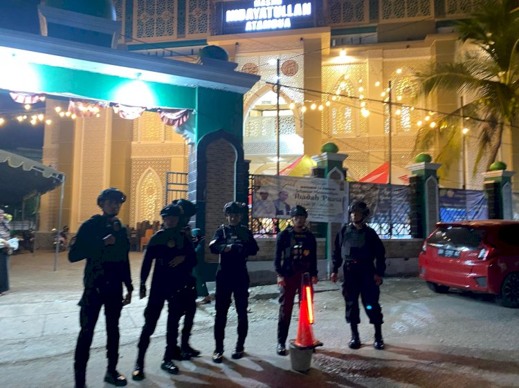 Ciptakan Rasa Aman, Tim Perintis Samapta Polres Belu Intensifkan Patroli dan Pengamanan Tarawih di Hari ke 27 Ramadan