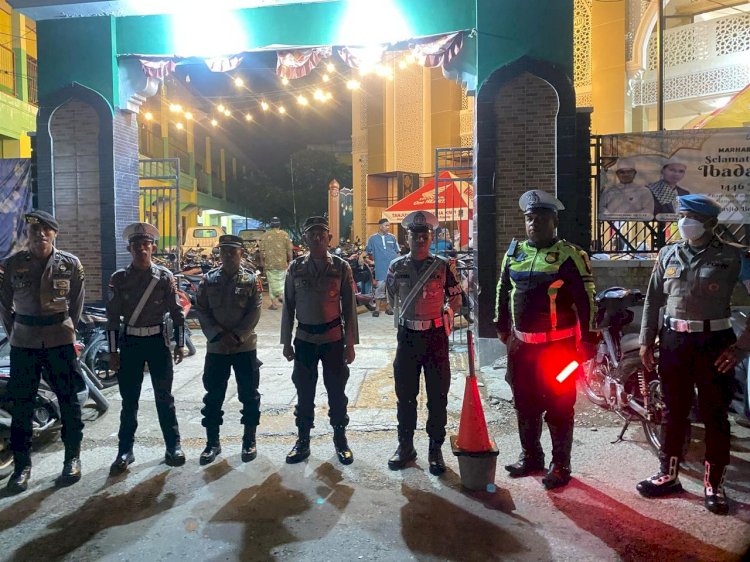 Ciptakan Rasa Aman, Personel Ops Ketupat Polres Belu Intensifkan Patroli dan Pengamanan Tarawih di Hari ke 29 Ramadan