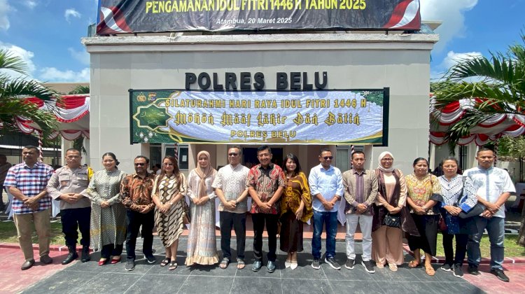 Pupuk Sinergitas dan Kekompakan di Tapal Batas, Polres Belu Gelar Silaturahmi Idul Fitri 1446 H