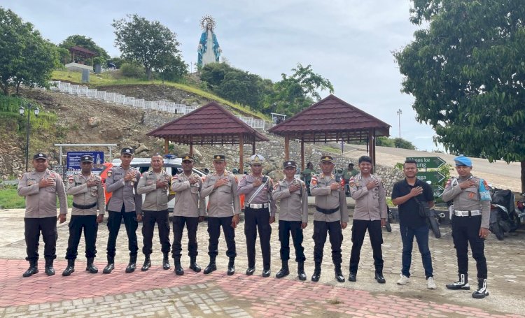 Beri Kenyamanan Masyarakat Saat Merayakan Libur Lebaran, Personel Operasi Ketupat 2025 Polres Belu Gelar Patroli Cipta Kondisi di Tempat Wisata