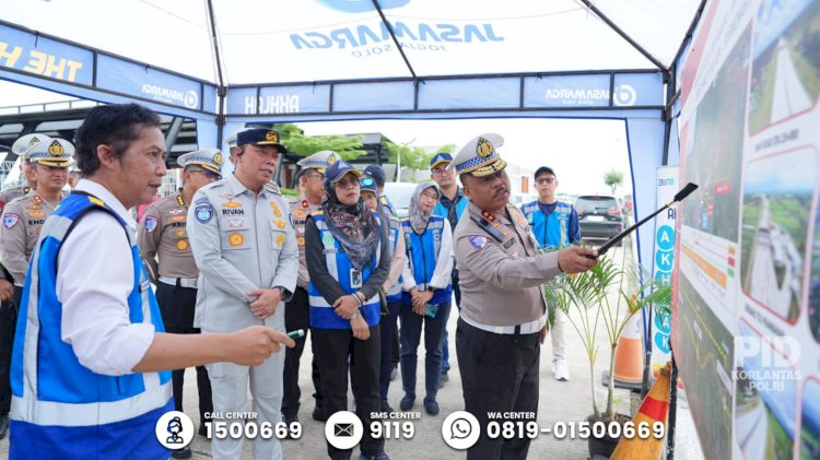 Tinjau GT Banyudono dan Exit Tol Taman Martani, Kakorlantas Tekankan Kolaborasi Pengelolaan Lalu Lintas