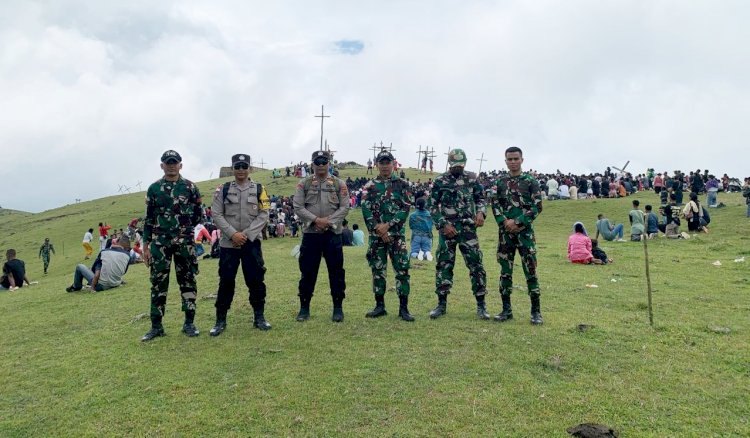 Pengamanan Pekan Suci Paskah 2025, Kapolres Belu:Jalan Salib dan Ibadah Jumat Agung Berjalan Aman, Lancar dan Kondusif