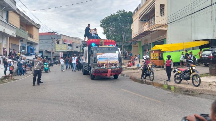 Jemaat GMIT Klasis Belu Pawai Kemenangan Paskah 2025, Personel Ops Semana Santa Polres Belu Turun Lakukan Pengamanan dan Pengawalan