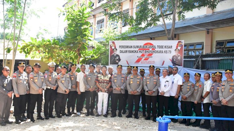 Wujud Kepedulian Polri di HUT Bhayangkara ke-79, Kapolda NTT Resmikan Sumur Bor untuk 43 KK Aspol Tode Kisar