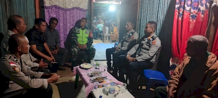 Cegah Segala Bentuk Gangguan Kamtibmas di Malam Hari, Polsek Tasifeto Barat Gandeng Koramil Insentifkan Patroli dan Sambang ke Masyarakat