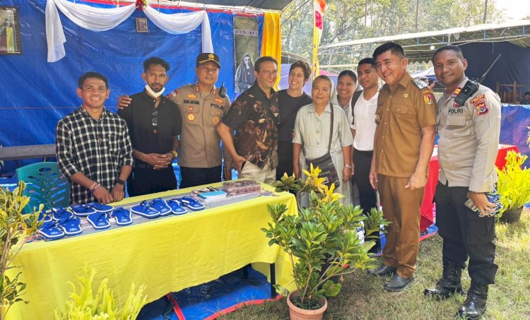 Kapolres Belu, AKBP I Gede Eka Putra Astawa Hadiri Pembukaan Pekan Pameran Ekonomi Kreatif ke-12 Keuskupan Atambua