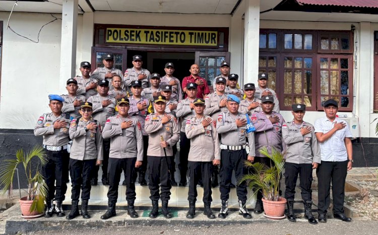 Usung Slogan RAI BELU, Kapolres Belu, AKBP I Gede Eka Putra Astawa Minta Personel Polsek Tasifeto Timur Bekerja dengan Responsif, Antisipatif dan Inovatif
