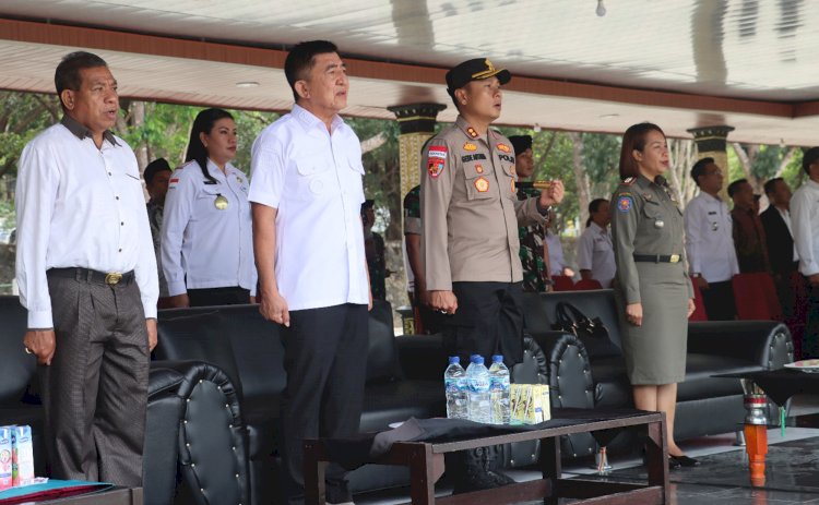 Kapolres Belu Hadiri Upacara Penutupan Pendidikan Dasar Militer Kadet Mahasiswa D-3 Cohort 5 Unhan RI