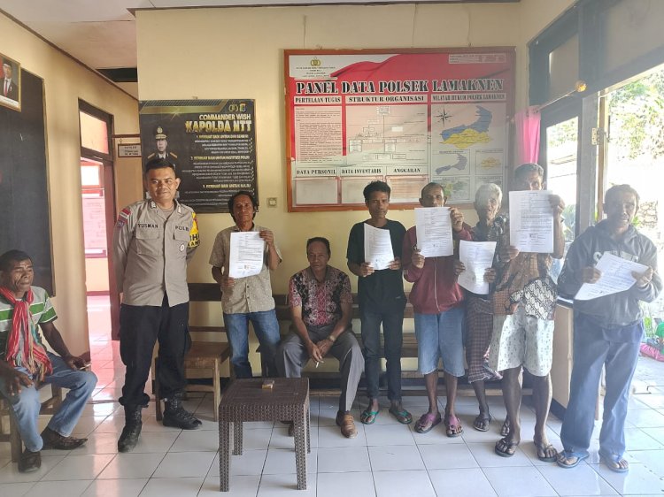 Damai itu Indah, Bhabinkamtibmas Polres Belu Selesaikan Perselisihan Warga Lamaknen Selatan Akibat Ternak Sapi
