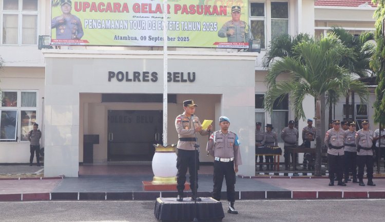 Diikuti Peserta dari 13 Negara, Kapolres Belu, AKBP I Gede Eka Putra Astawa Tekankan Jajaran Antisipasi Kerawanan ini Selama Tour de Entete 2025