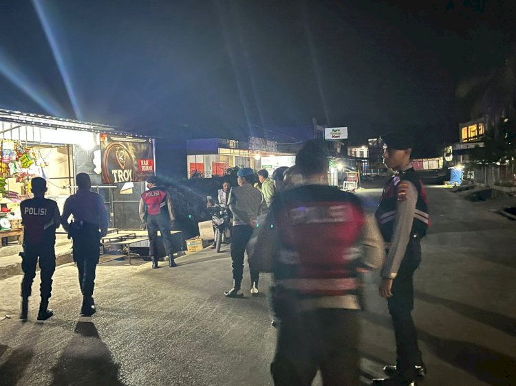 Patroli Akhir Pekan, Tim Turjawali Samapta Polres Belu Sisir Perkotaan dalam Kota Cegah Segala Bentuk Gangguan Kamtibmas