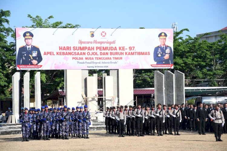 Polda NTT Gelar Upacara Sumpah Pemuda ke-97 dan Apel Kebangsaan Ojol-Buruh: Kapolda Ajak Pemuda Jadi Pelaku Perubahan untuk Indonesia Bersatu