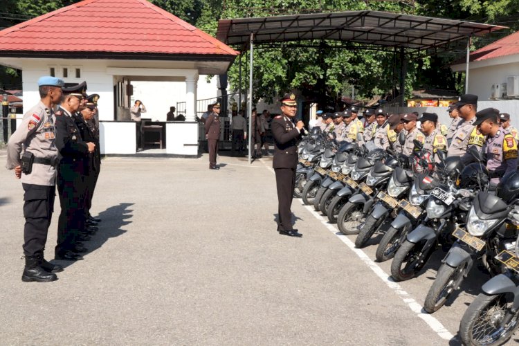 Kumpulkan Seluruh Bhabinkamtibmas, Kapolres Belu Beri Arahan dan Pastikan Kendaraan Dinas Siap Digunakan untuk Pelayanan Masyarakat