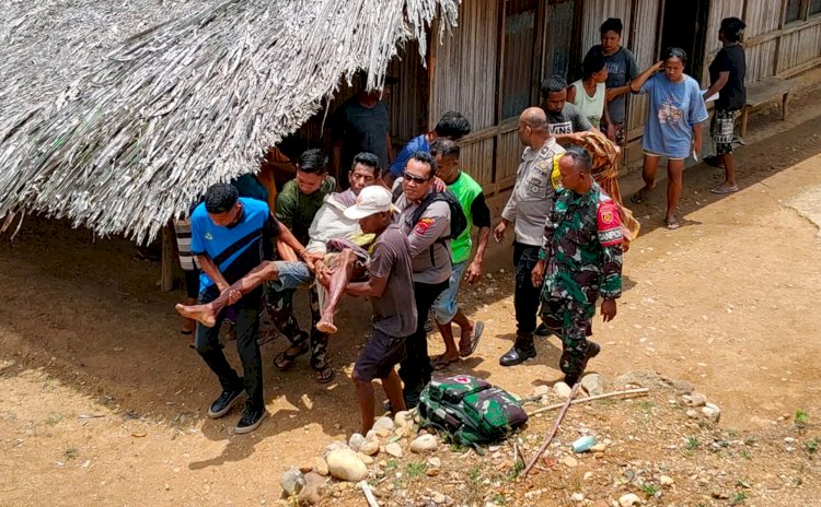 Coba Bunuh Diri dengan Sebilah Parang, Nyawa Pria Asal Sadi Terselamatkan Berkat Respon Cepat Polsek Tasifeto Timur Polres Belu
