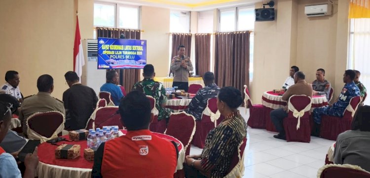 Nataru di Depan Mata, Polres Belu Undang Instansi Terkait Gelar Rakor Lintas Sektoral Kesiapan  Operasi Lilin Turangga 2025