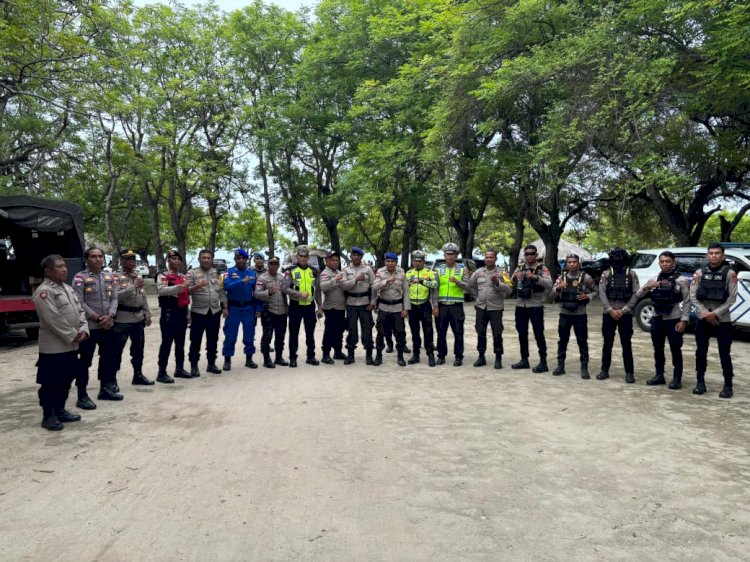 Cegah Gangguan Kamtibmas di Awal Tahun 2026, Personel Gabungan Polres Belu Turun Full Amankan Sejumlah Tempat Wisata di Kakuluk Mesak